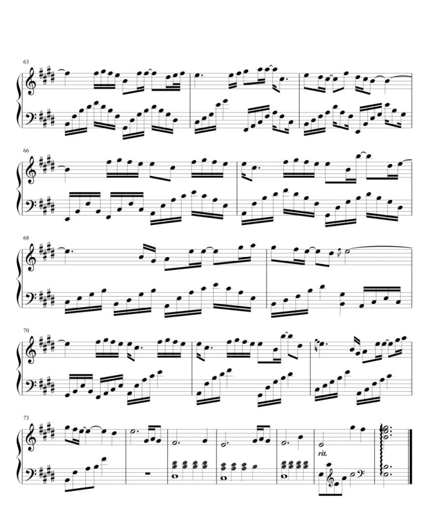 修炼爱情 钢琴谱 - 林俊杰